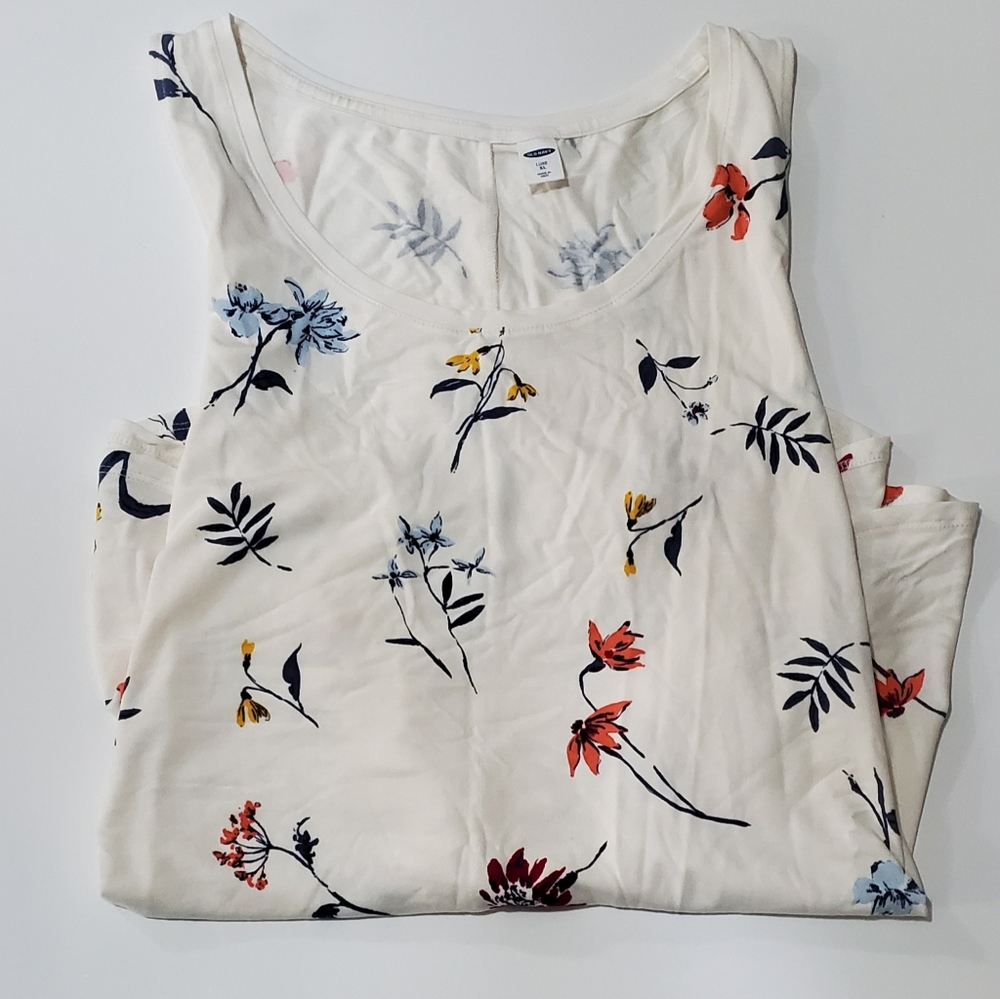 Old Navy Floral Tank Tunic Top